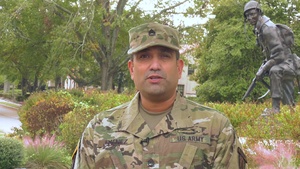 Sgt. 1st Class Ricky Jimenez Gives a New York Jets Shout Out to Friends and Family