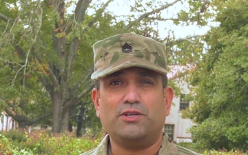 Sgt. 1st Class Ricky Jimenez Gives a New York Jets Shout Out to Friends and Family