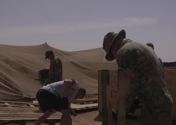 Nigerien Air Base 201 Pallet Recycling B-ROll