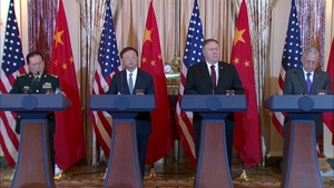 Secretary Pompeo Holds Joint Press Availability with Secretary of Defense James Mattis, Chinese Politburo Member Yang Jiechi and Chinese State Councilor and Defense Minister General Wei Fenghe