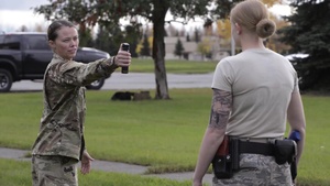 JBER Defenders Get Sprayed With Oleoresin Capsicum (OC) During Training