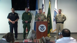 Joint CBP and DOD Briefing on CBP Operation Secure Line - San Ysidro, California