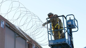 Soldiers Reinforce the Border at Nogales DeConcini Port