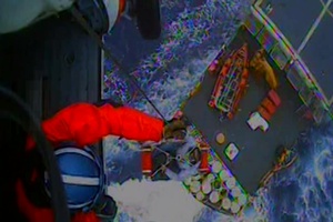 Coast Guard Cutter, Helicopter Crews Medevac Ailing Man From Sailboat 200 Miles Off Cape Hatteras, NC