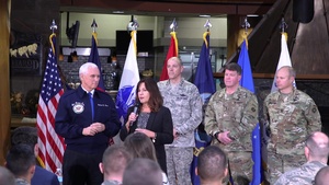 Vice President of the United States Mike Pence Visits JBER
