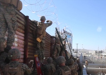 U.S. Marines Improve Border Security at California-Mexico Border