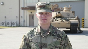 PFC Griffen Gives a shout out to West Point