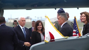 B-Roll: Vice President Departs Yokota AB