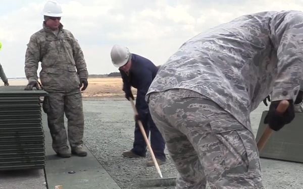 ERDC, NAVAIR and USAF have constructed an AM-2 VTOL pad
