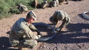 87th Sapper Company install Concertina Wire along Arizona Border