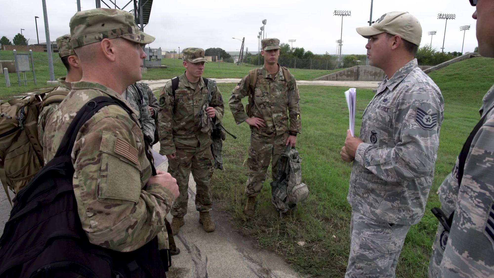 Tech Sgt. Timothy Morrison, 343rd Training Squadron instructor, was presented with the 37th Training Wing Warhawk of the Month award for his efforts in the integration of commissioned and enlisted Airmen in the training environment Oct. 19, 2018, at Joint Base San Antonio-Lackland Medina Annex, Texas. The Warhawk of the Month award is meant to recognize those in the 37th TW for their work ethic, innovation and impact on the mission.