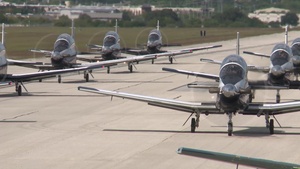 T-6A Texan II Elephant Walk (B-roll)