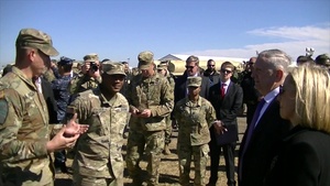 Secretary of Defense and DHS Secretary Visit Soldiers At Donna Texas