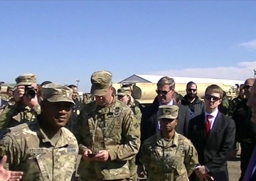 Secretary of Defense and DHS Secretary Visit Soldiers At Donna Texas