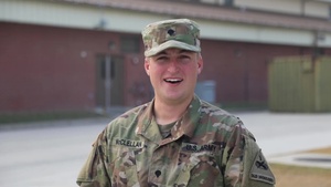SPC Kyle Mcclellan gives a Christmas Shout out