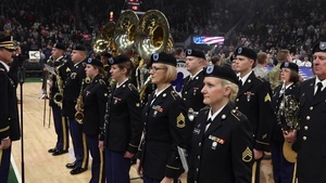 Army Band Performs at Basketball Game