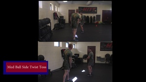 Med Ball Side Twist Toss