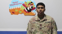 U.S. Army Central Soldiers send Thanksgiving shoutouts