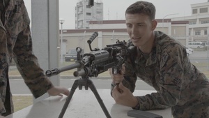 U.S. Marines and Sailors with Combat Logistics Company (CLC) 36 conduct a Marine Corps Battle Skills Test