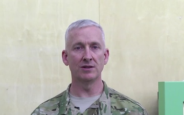 Sfc. Eric Uptagrafft sends his Holiday greetings to Spokane, WA