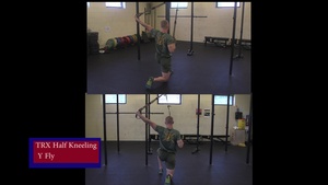 TRX Half Kneeling Y Fly