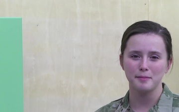 Pfc. Emily Stith says hello to GMA