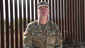 Spc. Thompson gives Thanksgiving Shoutout
