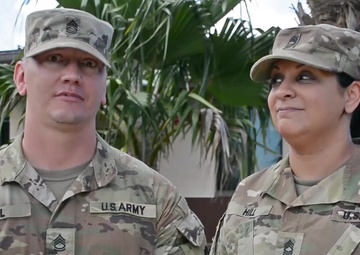 Soldiers shout-out favorite college football team