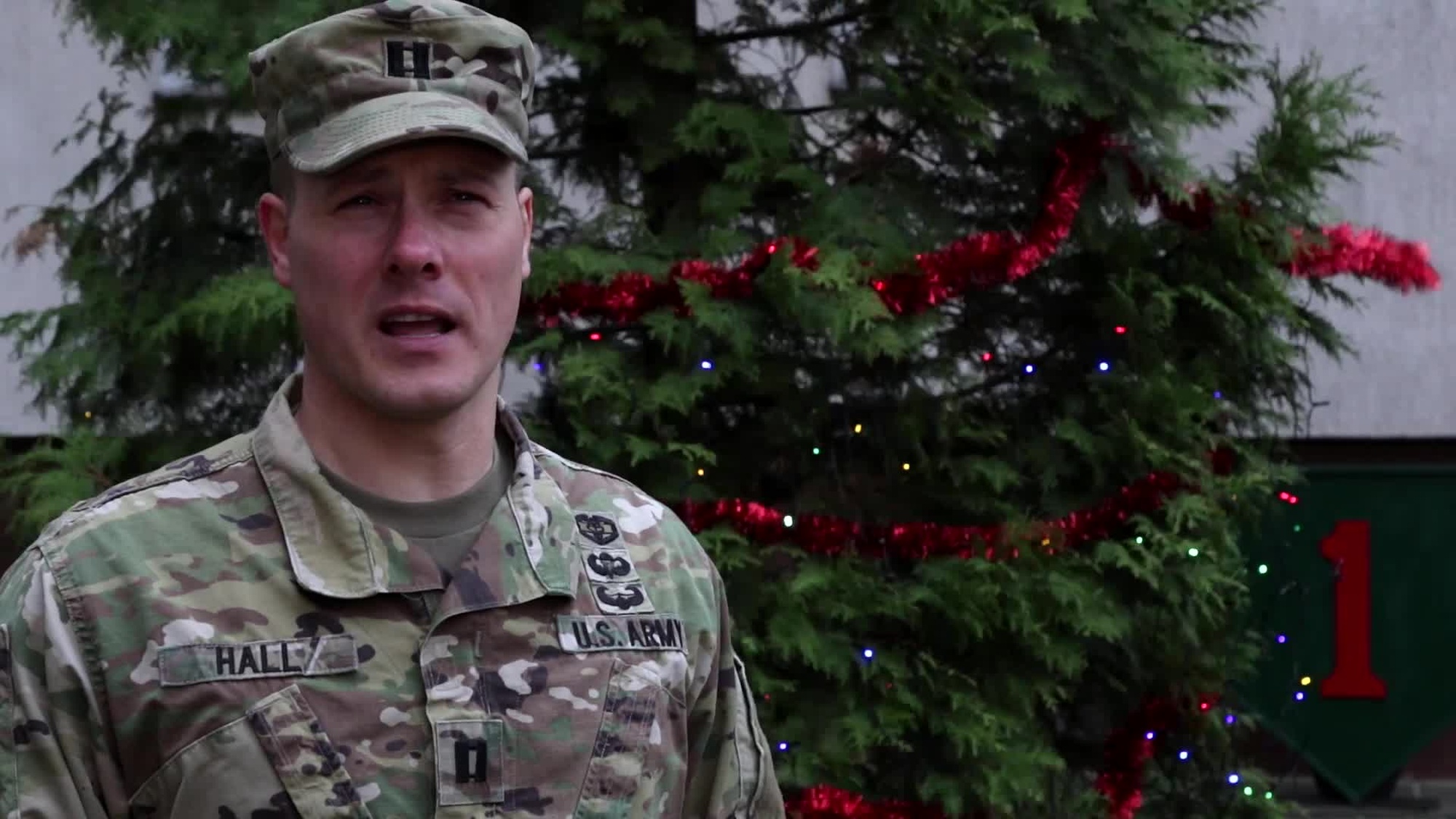 Capt. Matthew Hall sends holiday greetings.