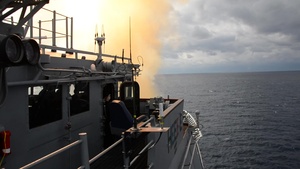 USS Leyte Gulf (CG 55) Conducts Live Fire With A Purpose (LFWAP)