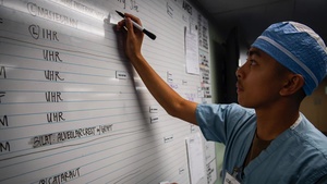 Surgeons Aboard USNS Comfort Perform Surgery to Remove a Patients Hernia