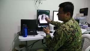 Lt. Cmdr. Adrian Mora Explains His Ecuadorian American Heritage and His Role as a Radiologist During the Enduring Promise Initiative.