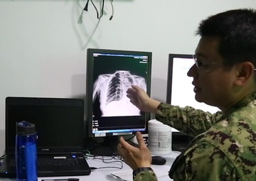 Lt. Cmdr. Adrian Mora Explains His Ecuadorian American Heritage and His Role as a Radiologist During the Enduring Promise Initiative.