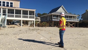B-ROLL Long Hours and Lots of Travel: Corps of Engineers Employee Stays Motivated While Conducting Blue Roof Assessments in the Florida Panhandle
