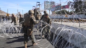 7th ESB Marines Assist CBP in fortifying San Ysidro Port of Entry