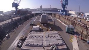 USS John S. McCain Transits from Dry Dock