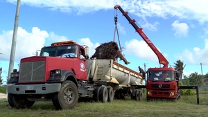 BRoll-Super Typhoon Yutu-School Debris Removal