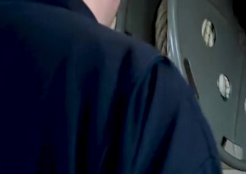 Sailors Use Mooring Lines