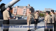 Re-enlistment aboard a museum ship, the USS Wisconsin (BB 64)