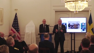 Swedish pilots presented with U.S. Air Medal Full Ceremony