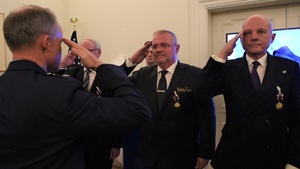 Swedish pilots presented with U.S. Air Medal - AFN no titles