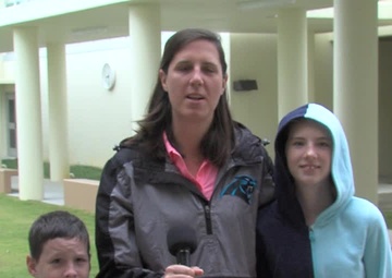 USAF spouse Heidi McClendon and family give a holiday greeting