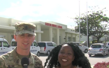 UA Army First Sgt. Micheal Miller and wife give a holiday shout out from Kadena Airbase