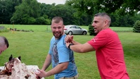 Soldiers embrace brotherhood of arms years after surviving attack