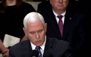 Vice President Pence Remarks at the Lying in State of the Honorable George H.W. Bush
