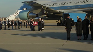 Arrival ceremony of George H. W. Bush at Andrews Air Force Base