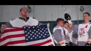 Service Members play Hockey