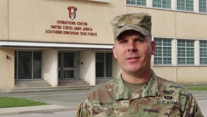 Maj. Daniel Wood sends holiday greeting to family in Texas