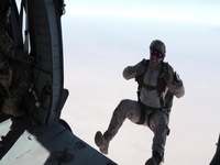 Army Helicopters, Marine Jumpers: Parachute Sustainment Training at Camp Buehring, Kuwait
