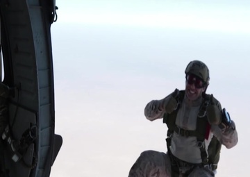 Army Helicopters, Marine Jumpers: Parachute Sustainment Training at Camp Buehring, Kuwait
